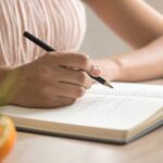Home writing in journal emotional support for caregivers mental health